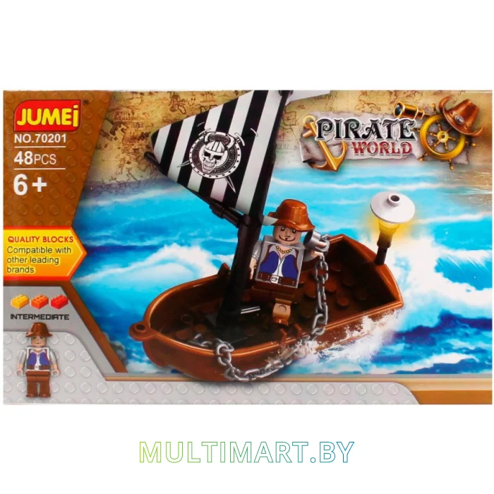 Конструктор Jumei N-393 Пираты (48 деталей)